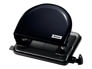 Petrus 52 - Perforadora - 20 hojas / 2 mm - metal - negro