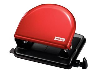 Petrus 52 - Perforadora - 20 hojas / 2 mm - metal - rojo