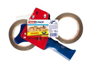 Tesapack - Dévidoir métallique + 2 Rubans adhésifs 50 mm x 66 m