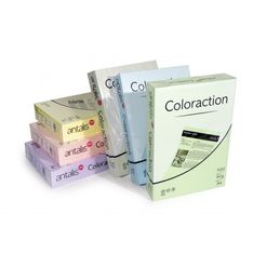Antalis Coloraction - Papier couleur - A4 (210 x 297 mm) - 80 g/m² - Ramette de 500 feuilles - lagoon