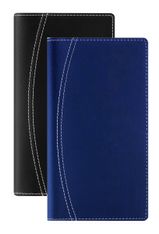 Agenda de poche spiralé Ferrara Interplan - 1 semaine sur 2 pages - 8,9 x 16 cm - noir - Brepols