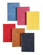 Agenda de poche Lucca - 1 semaine sur 2 pages - 7 x 10 cm - disponible dans différentes couleurs - Brepols