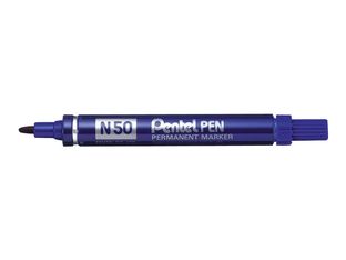Pentel PEN N50 - Marqueur permanent - pointe ogive - bleu