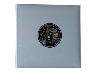 Exacompta - Classeur numismatique + 5 feuilles plastique - 24,5x25 cm - gris metallisé