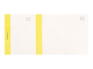 Exacompta - 10 Blocs vendeurs de 100 tickets - 60 x 135 mm - numéroté - jaune