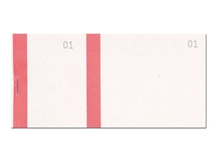 Exacompta - 10 Blocs vendeurs de 100 tickets - 60 x 135 mm - numéroté - rouge
