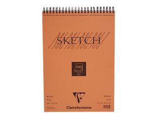 Clairefontaine Fine Arts - Bloc dessin croquis - 100 feuilles - A3 - 90 gr - blanc