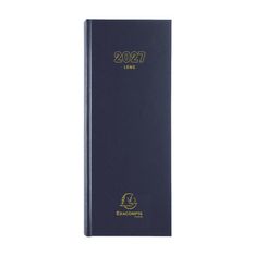 Agenda de bureau Long - Euros et Cents - 1 jour par page - 13,5 x 34 cm - disponible dans différentes couleurs - Exacompta