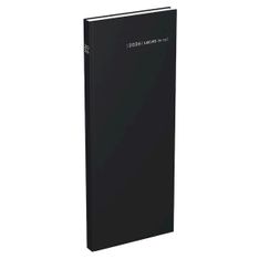 Lecas Comptoir Long Travers - Agenda 1 jour par page - 14 x 35 cm - noir