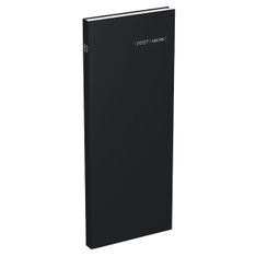 Lecas Comptoir Long Travers - Agenda 1 jour par page - 14 x 35 cm - noir