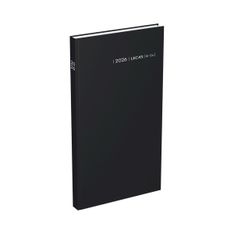 Lecas Comptoir Euro Centimes - Agenda 1 jour par page - 15 x 27 cm - noir