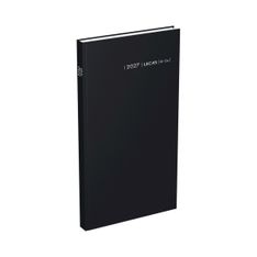 Lecas Comptoir Euro Centimes - Agenda 1 jour par page - 15 x 27 cm - noir