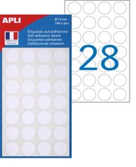 Apli Agipa - 196 Pastilles adhésives - blanc - diamètre 15 mm - réf 111840