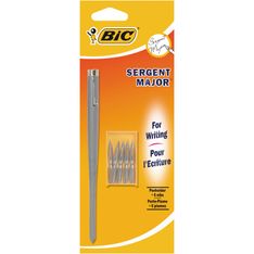 BIC Sergent Major - Porte plume avec 6 plumes - disponible dans différentes couleurs