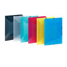 Viquel Propyglass - Chemise polypro à rabats - A4 - disponible dans différentes couleurs