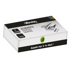 Wonday - Boîte de 1000 Agrafes 24/6 - jusqu'à 20 feuilles