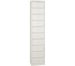 Colonne à clapets - L41 x H198 x P35  - 10 clapets - beige