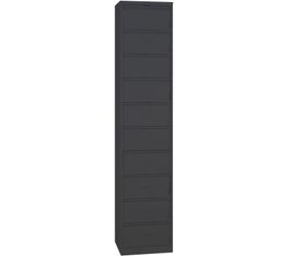 Colonne à clapets - L41 x H198 x P35  - 10 clapets - anthracite