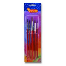 Jovi blister 5 pinceles pelo poney nâº 0, 4, 6, 8, 12