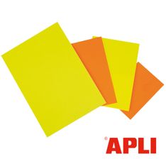 Apli Agipa - 10 cartons fluo effaçables - A4 - 780 g/m²