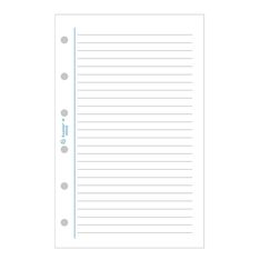 Exacompta Exatime 14 - Recharge pour organiseur - travers ligné blanc - 8,1 x 12,6 cm