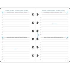 Exacompta Exatime 14 - Recharge pour organiseur - 2 jours par page - 8,1 x 12,6 cm