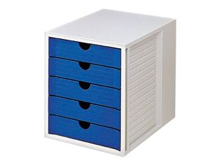HAN Monitor - Module de classement 5 tiroirs - bleu
