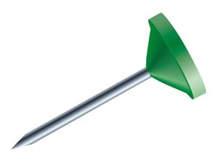 Exacompta - 100 Épingles tête plate - 5 mm - vert