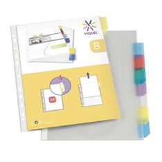 Viquel - Pochette intercalaire 8 positions - A4 - polypropylène