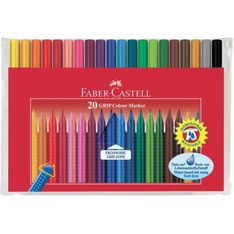 Faber castell estuche 20 rotuladores grip