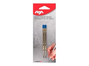 Carpentras Sign - 2 Recharges pour stylo à bille - noir - type Parker