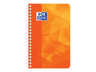 Oxford - Carnet polypro à spirale 11 x 17 cm - 180 pages - petits carreaux (5x5 mm) - disponible dans différentes couleurs