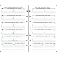 Exacompta Exatime 17 - Recharge pour organiseur - 1 semaine par page - 10,5 x 17,2 cm
