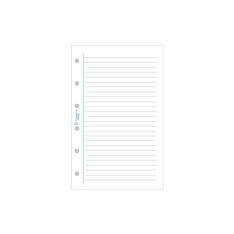 Exacompta Exatime 17 - Recharge pour organiseur - travers ligné blanc - 10,5 x 17,2 cm
