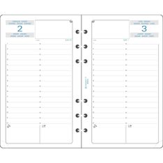 Exacompta Exatime 17 - Recharge pour organiseur - 1 jour par page - 1er semestre - 10,5 x 17,2 cm