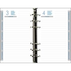 Recharge pour organiseur Exatime 17 - Septembre à Septembre - 1 jour par page - 10,5 x 17,2 cm - Exacompta