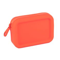 Porte‑monnaie silicone orange NEON avec design moderne - pratique au quotidien et entretien facile