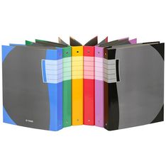 Viquel - Classeur à anneaux - Dos 40 mm - A4 Coins couleurs - pour 225 feuilles - disponible dans différentes couleurs