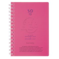 Agenda de poche spiralé 16 mois Linicolor - 1 semaine sur 2 pages - 9 x 13 cm - disponible dans différentes couleurs - Exacompta