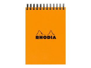Rhodia - Bloc notes à spirale - 10 x 15 cm - 160 pages - petits carreaux