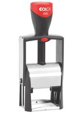 Colop 2300 Classic Line - Tampon métallique personnalisable - 7 lignes - format rectangulaire