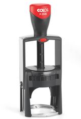 Colop R 2045 - Tampon métallique personnalisable - 7 lignes - format rond