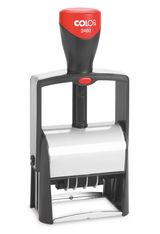 Colop 2460 Classic Line - Tampon dateur métallique personnalisable - 5 lignes - format rectangulaire