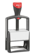 Colop 2800 Classic Line - Tampon métallique personnalisable - 10 lignes - format rectangulaire