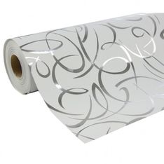 Clairefontaine Premium - Papier cadeau - 70 cm x 50 m - 80 g/m² - arabesques argentées