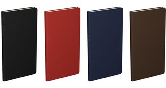 Agenda Classique à l'italienne - 1 semaine sur 2 pages - 9 x 17 cm - disponible dans différentes couleurs - Lecas