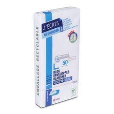 GPV - 50 Enveloppes précasées DL 110 x 220 mm - blanc - bande auto-adhésive