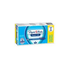 Paper Mate FlexGrip - 12 Stylos à bille - bleu - rétractable