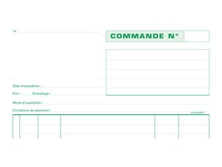 Exacompta - Manifold Carnet de commandes - 50 dupli - A4