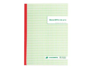 Exacompta - Manifold Carnet de devis/offre de prix - 50 tripli - A4